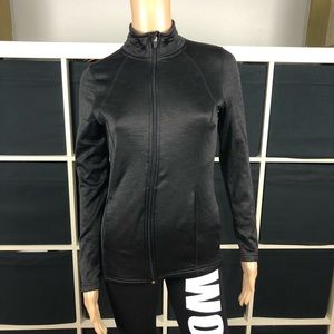 Xersion Black Zip Up Sports Sweater Jacket